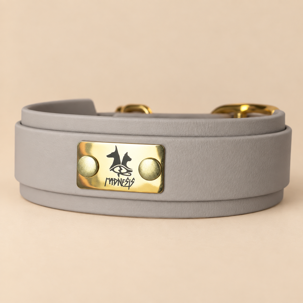Talisman – Collier pour chien en Biothane® – 38 mm – Taupe – M+ 40/50 cm